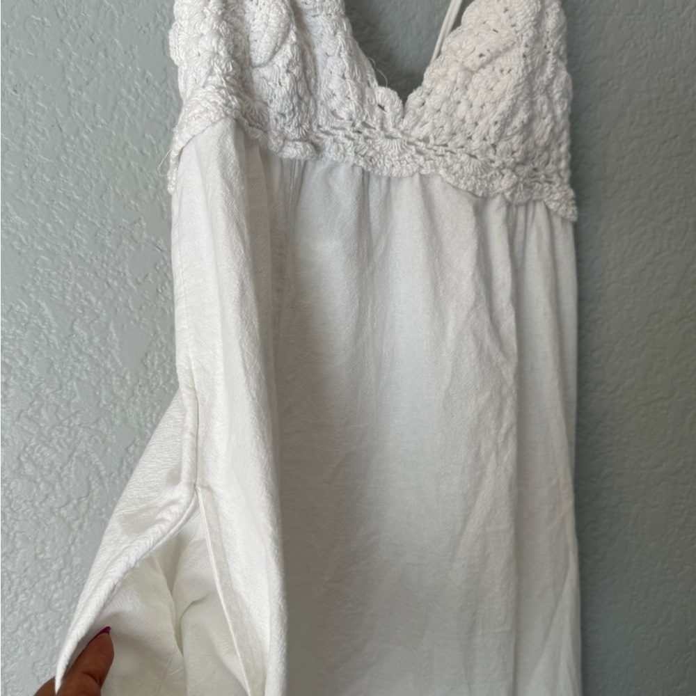 Free People Womens Lovey Maxi White Dress Size XL - Picture 7 of 13